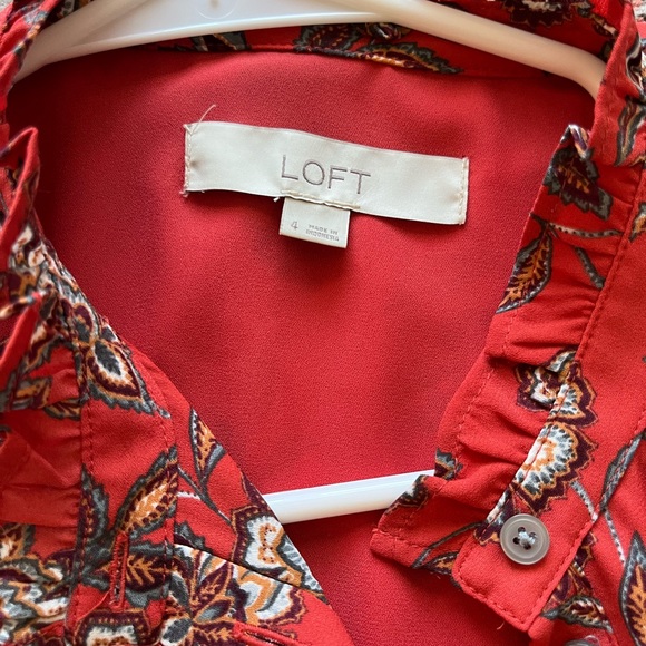 Loft Button Down Dress - Picture 2 of 2